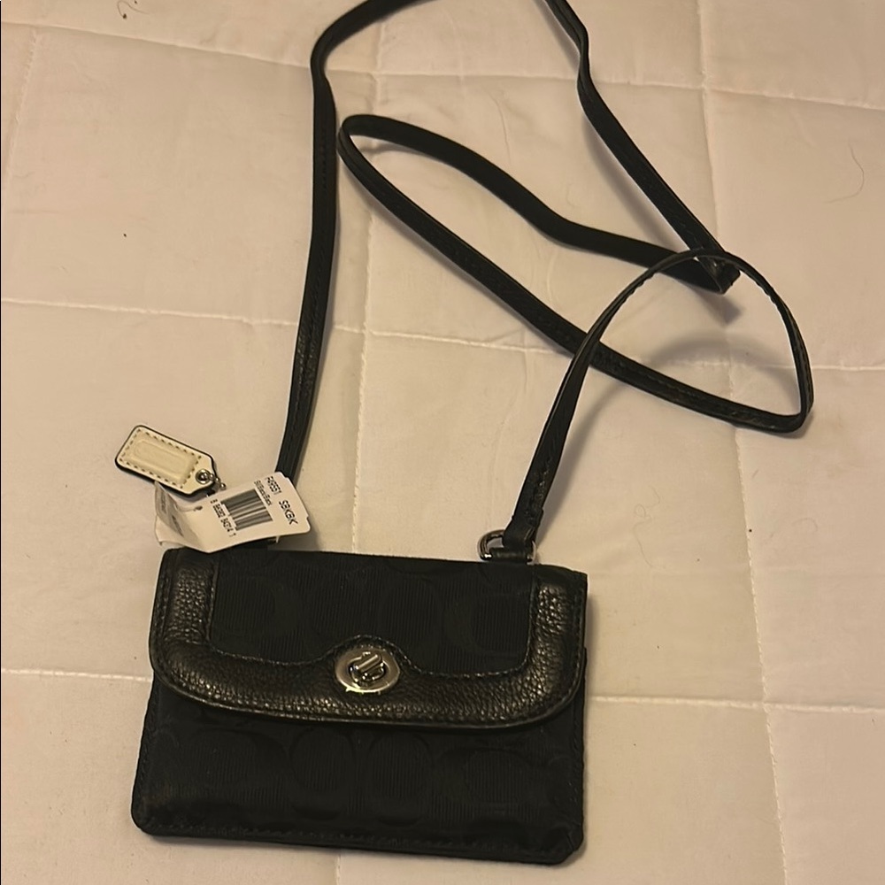 Black Leather Crossbody Bag